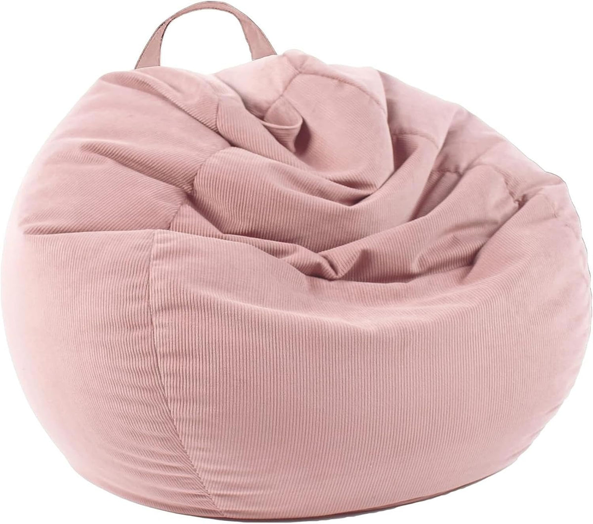 NIBHZ Stuffed Animal Storage Bean Bag Chair Cover (No Filler) for Kids and Adults.Soft Premium Bean Bag for Organizing Children Plush Toys,pink-70x80CM