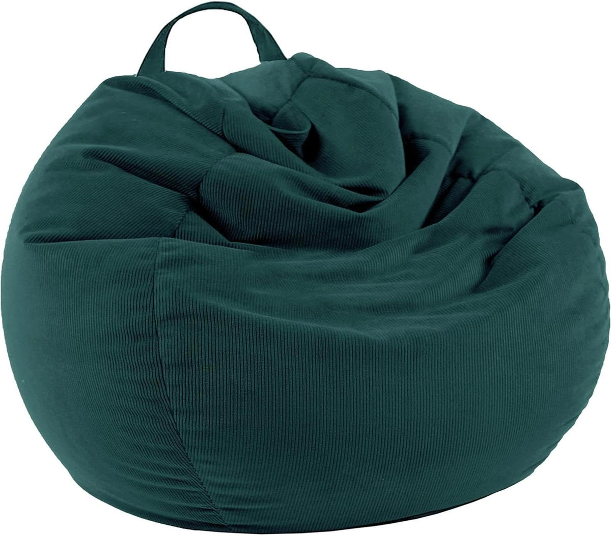 NIBHZ Stuffed Animal Storage Bean Bag Chair Cover (No Filler) for Kids and Adults.Soft Premium Bean Bag for Organizing Children Plush Toys,black-100x120cm