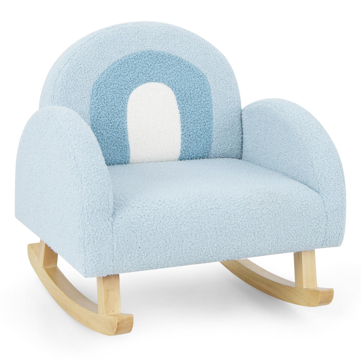 INFANS Kids Sofa, Toddler Armchair with Solid Wooden Frame Anti-Tipping Design Plush Fabric, Upholstered Children Chair for Kindergarten Playroom Preschool, Gift for Boys Girls, Toddler Couch