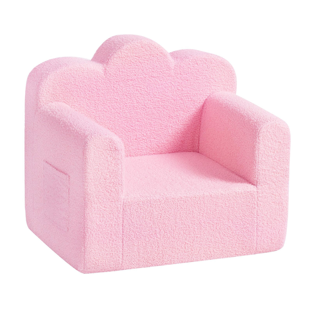 Tiita Kids Sofa, Childrens Couch with Carry Handle, Portable Toddler Foam Sofa Couch, Glow in The Dark Nursery Kids Couch, Lightweight Kids Chair for Playroom, Dorm Room, Small Space, Flower