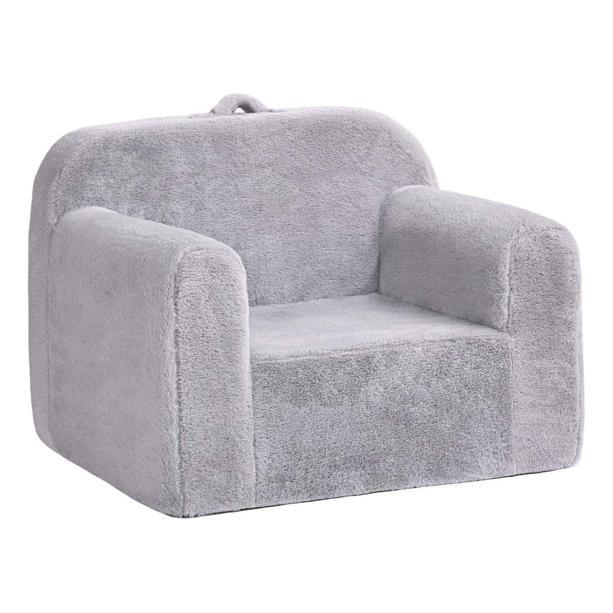 Kids Chair Plush Kids Couch, Comfy Kid Sofa Chair for Playroom, Convertible Child Couch for Playroom, Girls and Boys, Reading Chair for Kids Grey