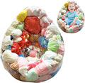 Stuffed Animal Bean Bag Storage PVC Clear Chair Extra Large Waterproof Soft Toy Storage Kids Sofa for Organizing Sitting, 29.5x29.5x23.6inBean Bag for Stuffed Animals