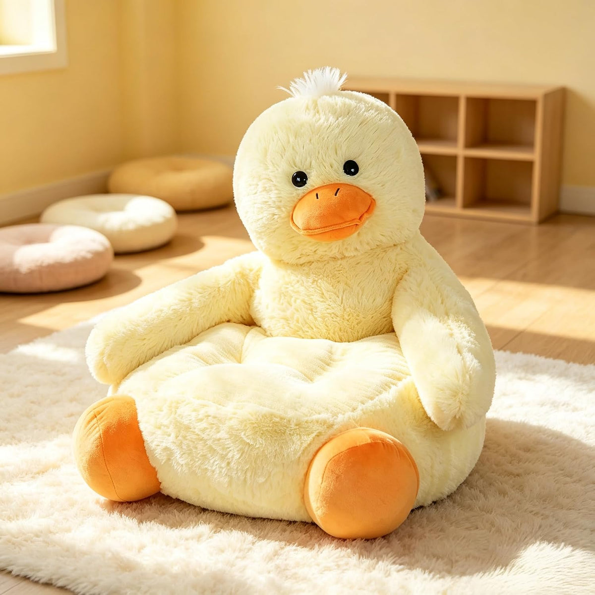Kids Duck Bean Bag Chair Animal Shaped Cushion Couch Sofa for Home Decor