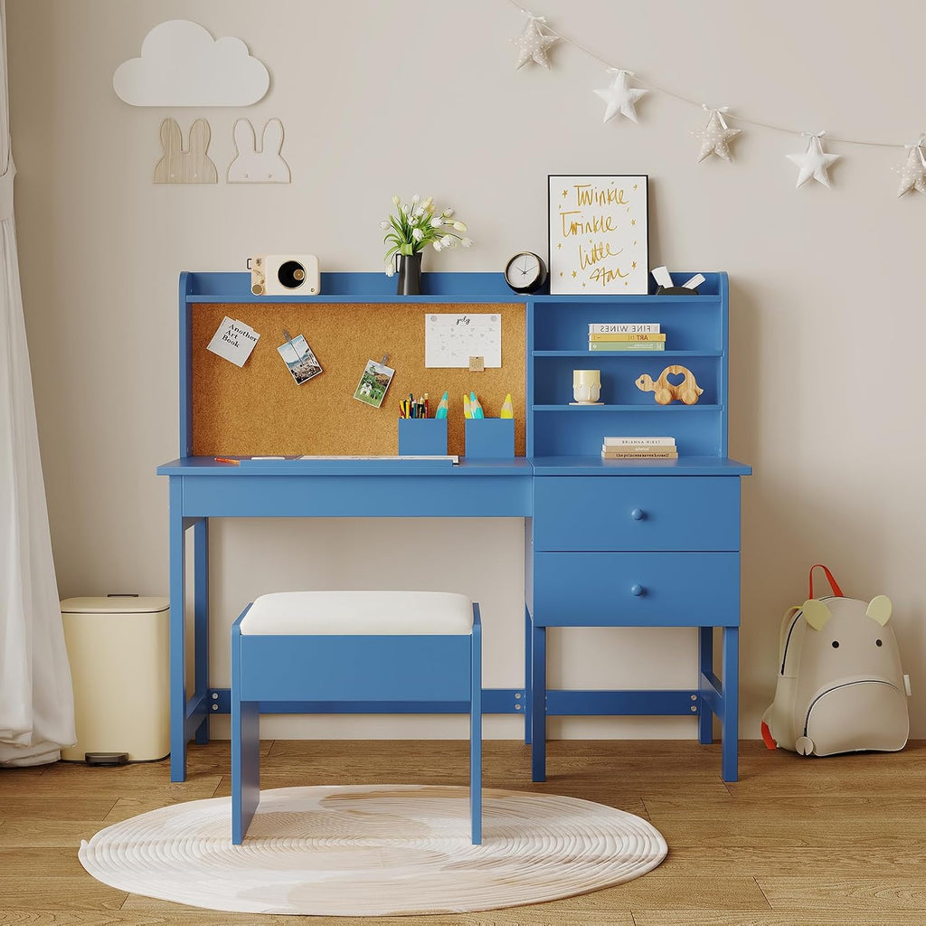 Garvee Kids Desk and Chair Set with Adjustable Tilt Desktop