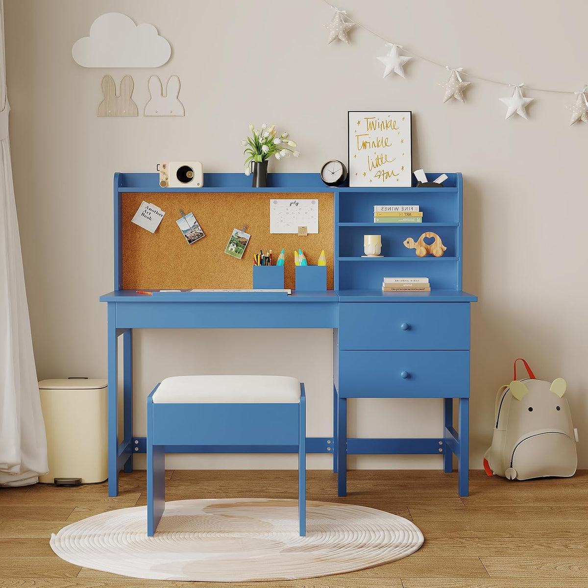 Garvee Kids Desk and Chair Set with Adjustable Tilt Desktop