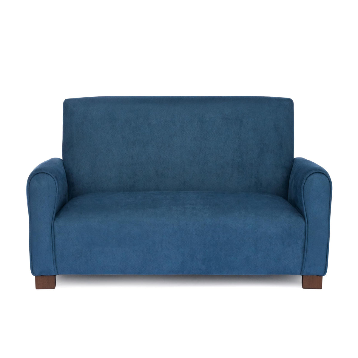 Toddler Upholstered Sofa (Navy Suede)