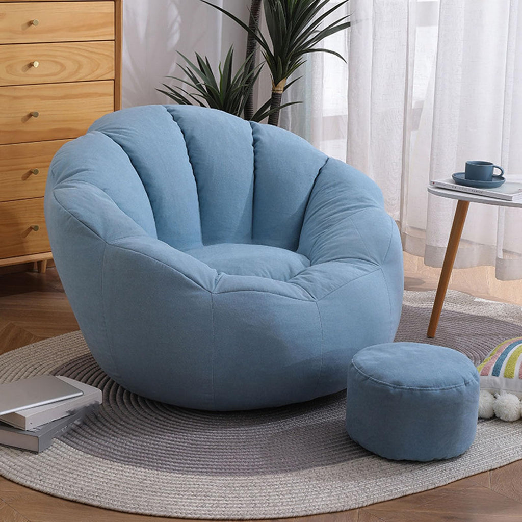 3 ft Bean Bag Chair for Teens, (No Filler) Stuffed Animal Storage Bean Bag Chair Cover Soft Premium Stuffable Bean Bag Chair Cover Leakproof Furniture Protector,Red