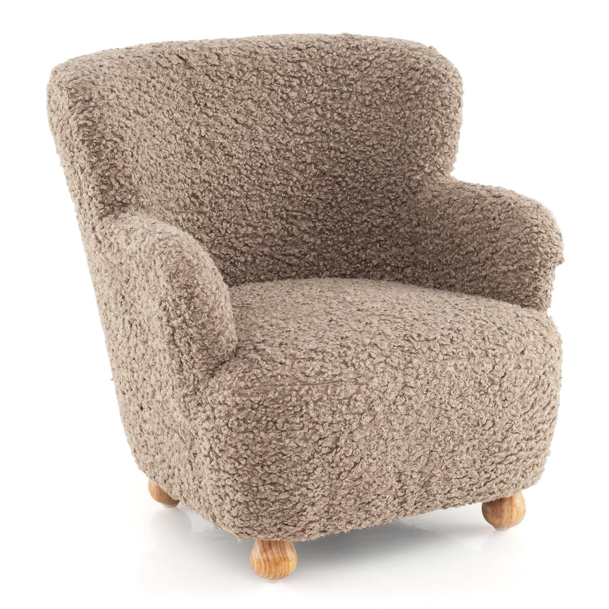 Costzon Kids Sofa, Comfy Toddler Armchair with Solid Rubber Wood Legs, Upholstered Children Reading Chair for Boys & Girls Aged 3+, Kids Furniture Mini Recliner Chair for Bedroom, Playroom (Coffee)
