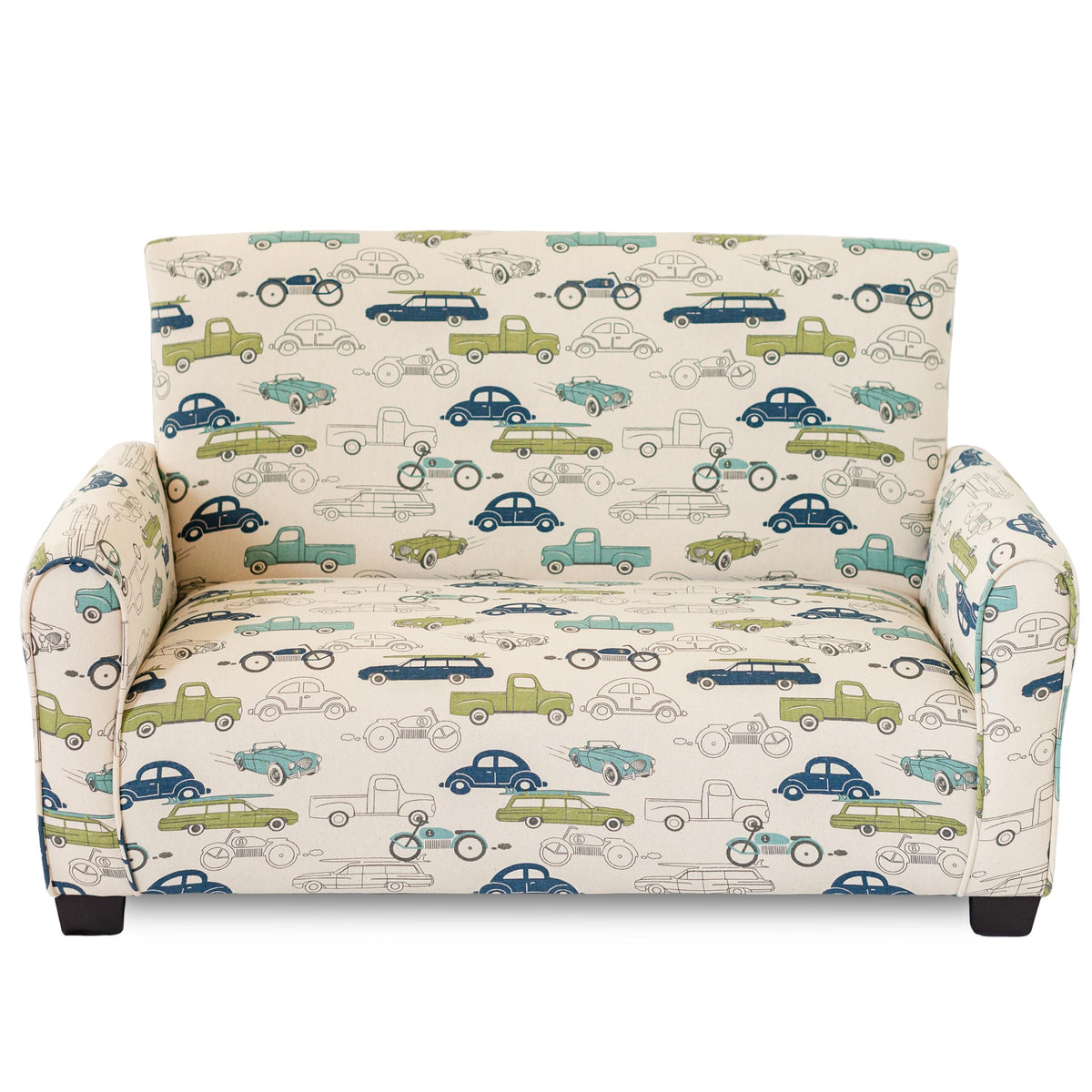 Toddler Upholstered Sofa (Navy Suede)