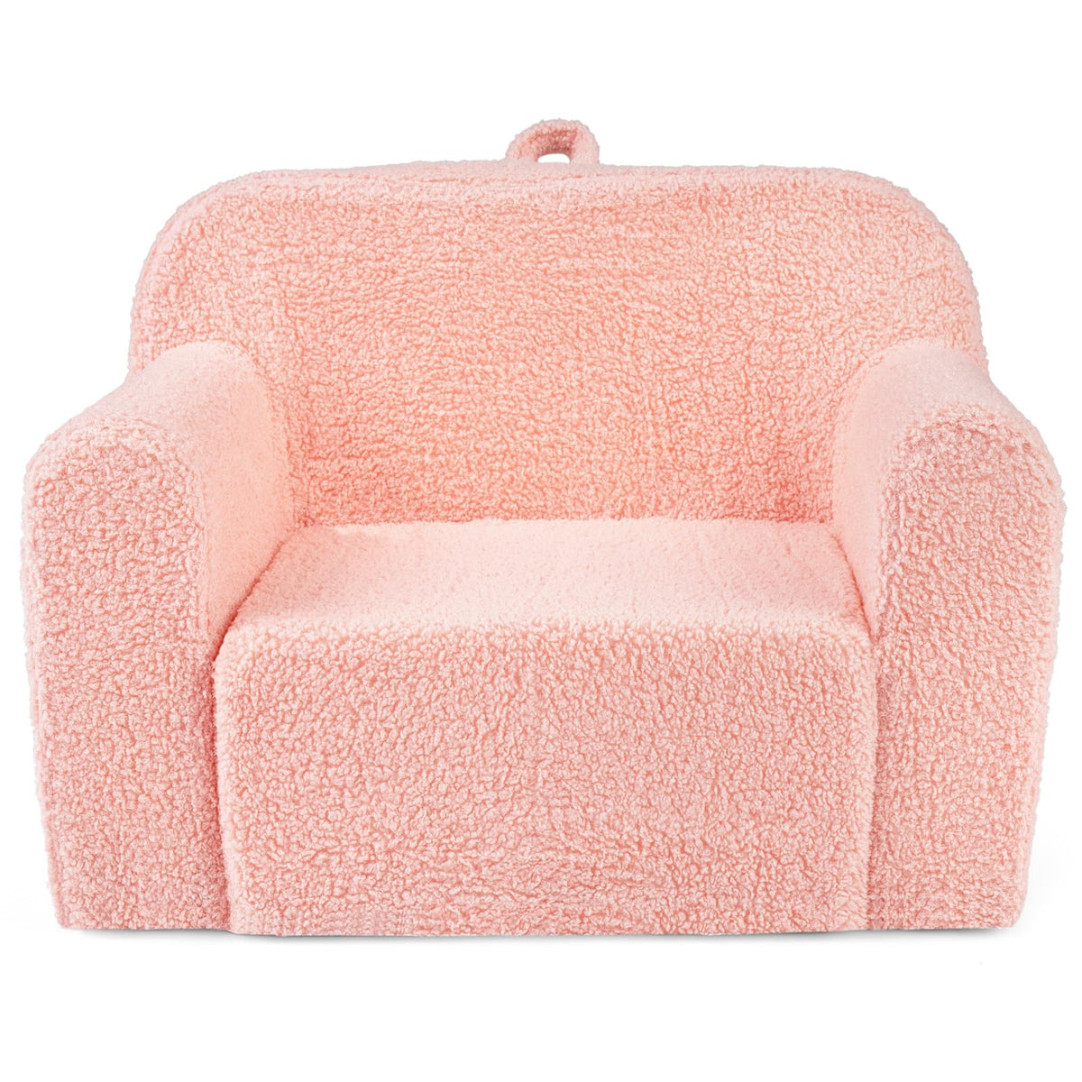 Costzon Kids Couch, Comfy Toddler Sofa Chair with Soft Fleece Fabric Cover, Kids Furniture for Playroom, Children Reading Armchair for Boys & Girls Aged 3+ Birthday (Medial,Grey)