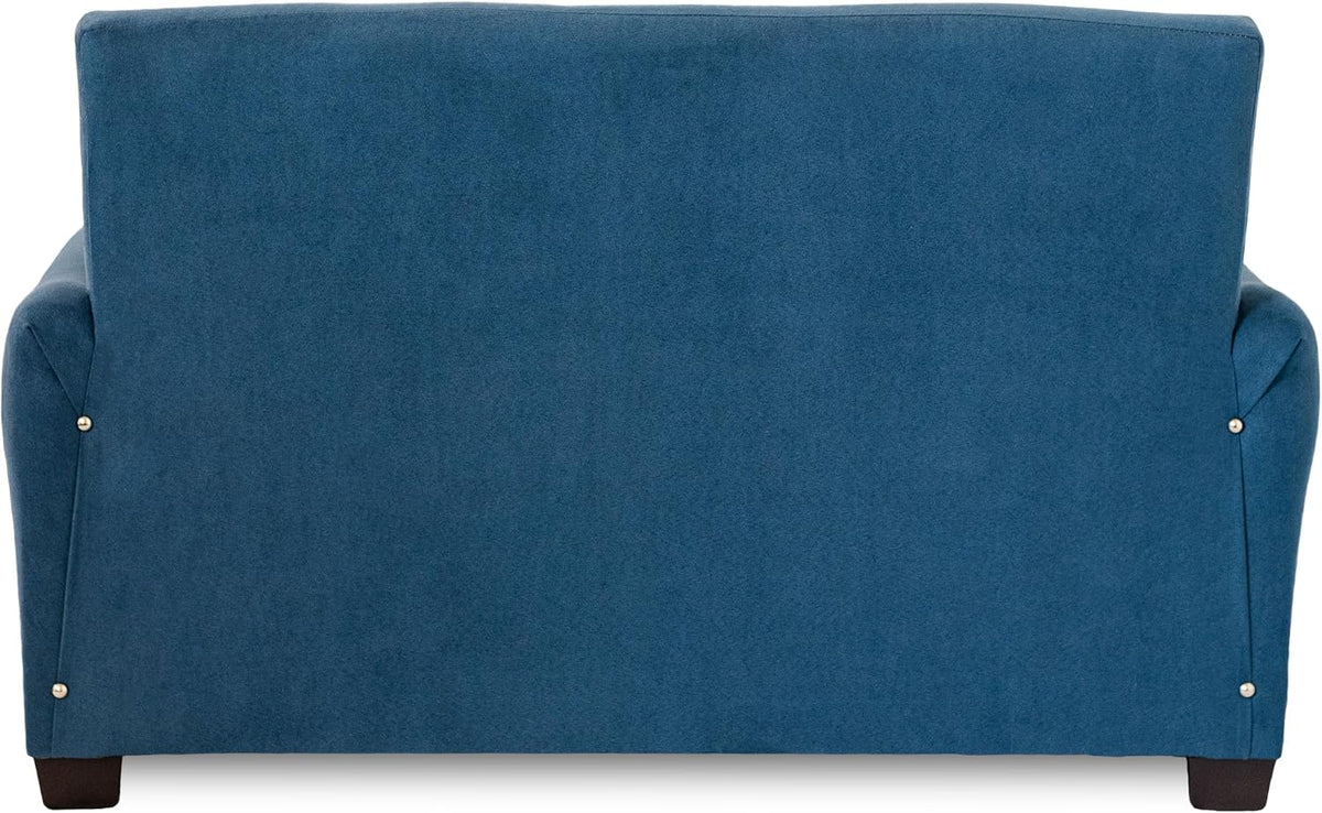 Toddler Upholstered Sofa (Navy Suede)