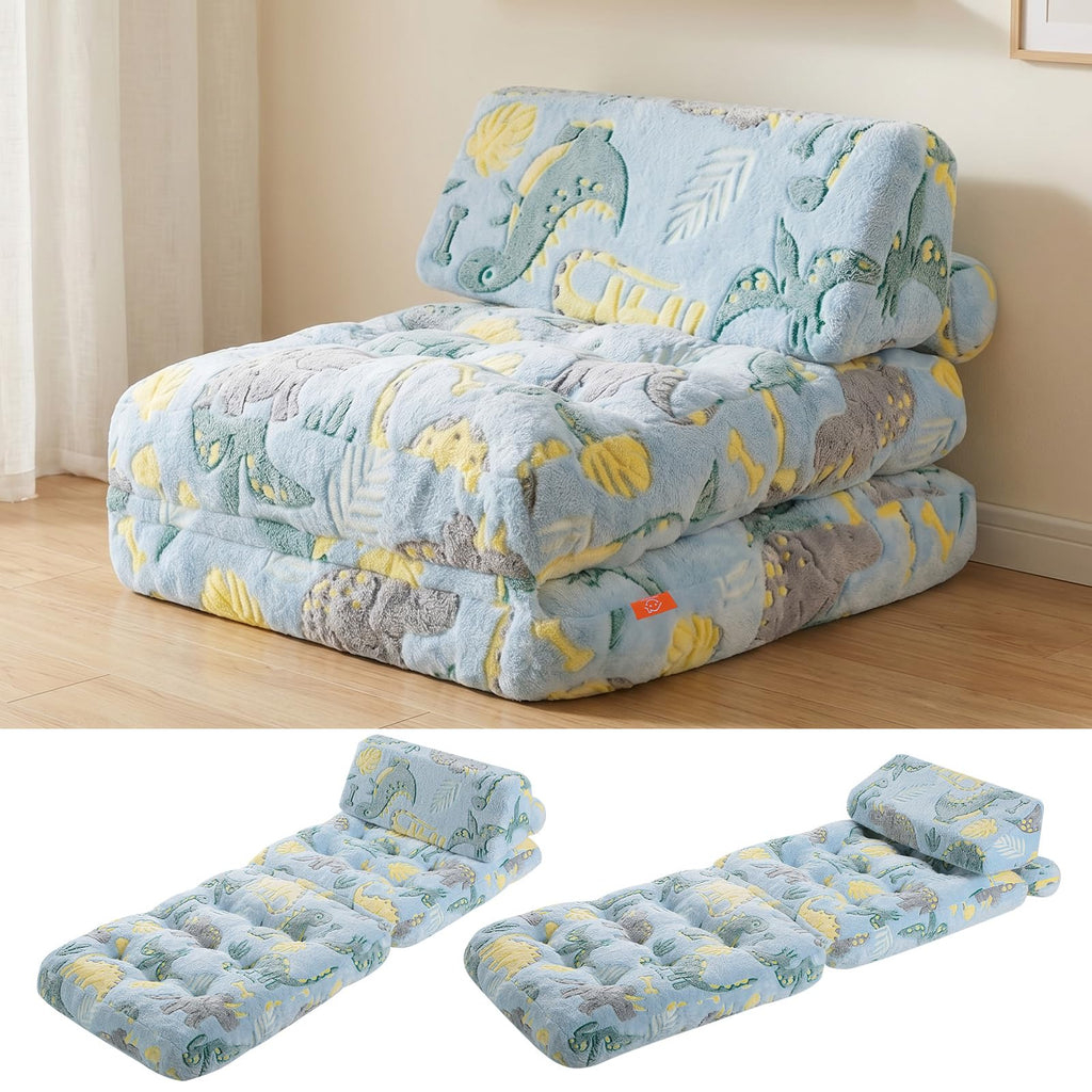 MeMoreCool Kids Couch, 3-in-1 Fold-Out Foam Chair