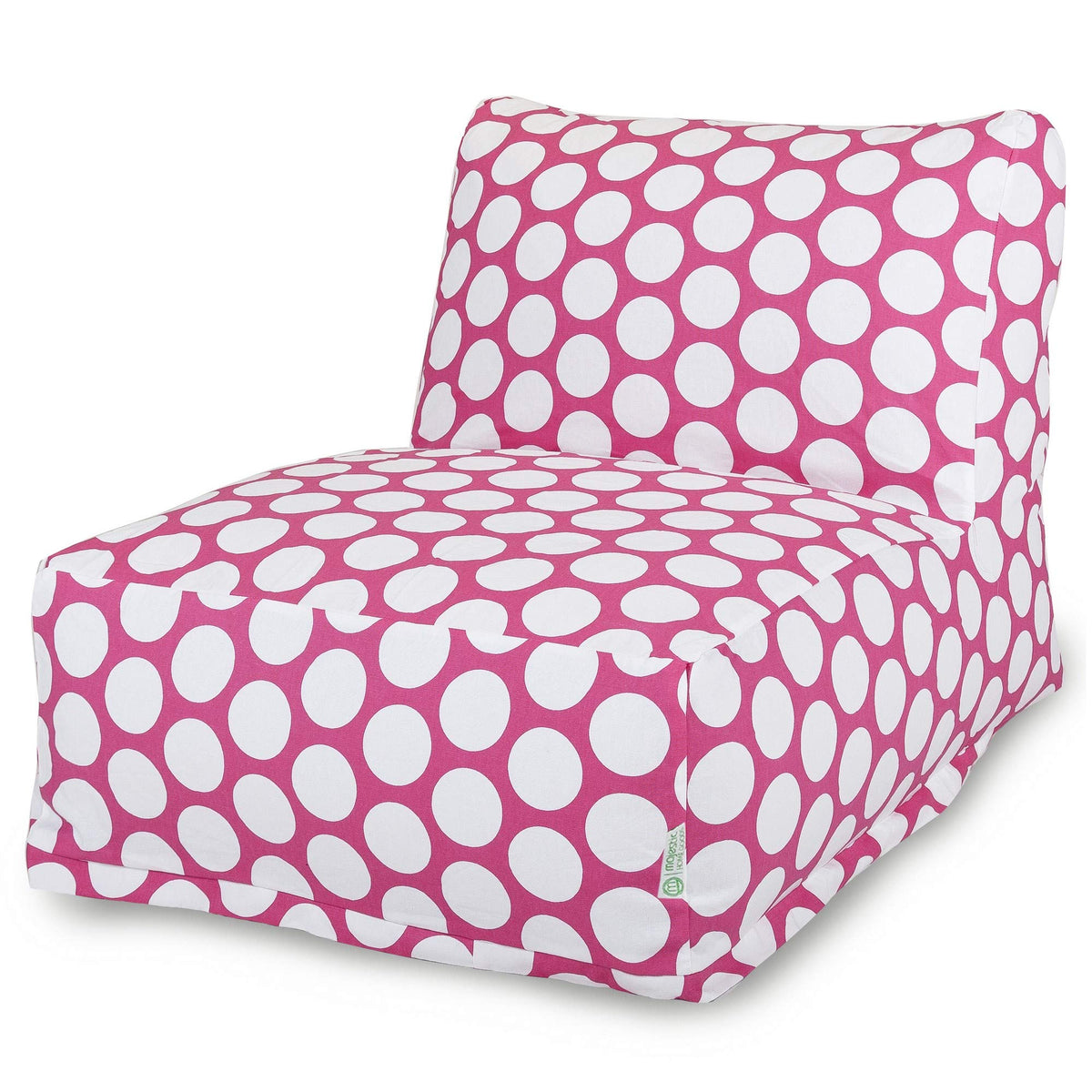 Majestic Home Goods Classic Bean Bag Chair - Chevron Giant Classic Bean Bags for Small Adults and Kids (28 x 28 x 22 Inches) (Baby Pink)