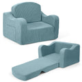 Airpanda Kids Sofa Chair, 2-in-1 Kids Couch, Fold Out Foam Sofa, Green