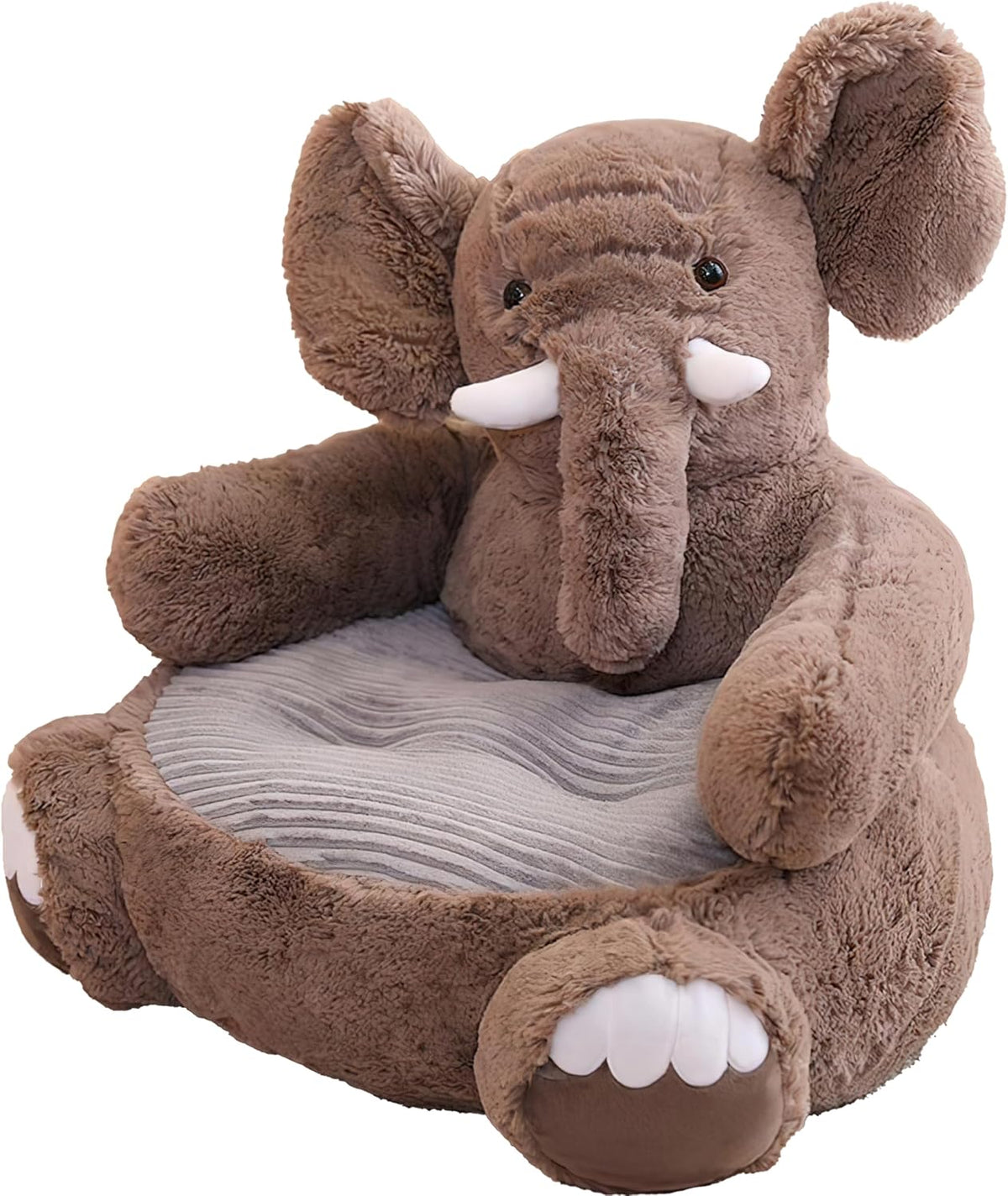 as Comfortable as Bean Bag Chairs for Kids Toddler Couch，as Comfortable as a Rocking Chair Kids Chairs for Toddlers，Removable Filler,Machine Washable(Gray Elephant)