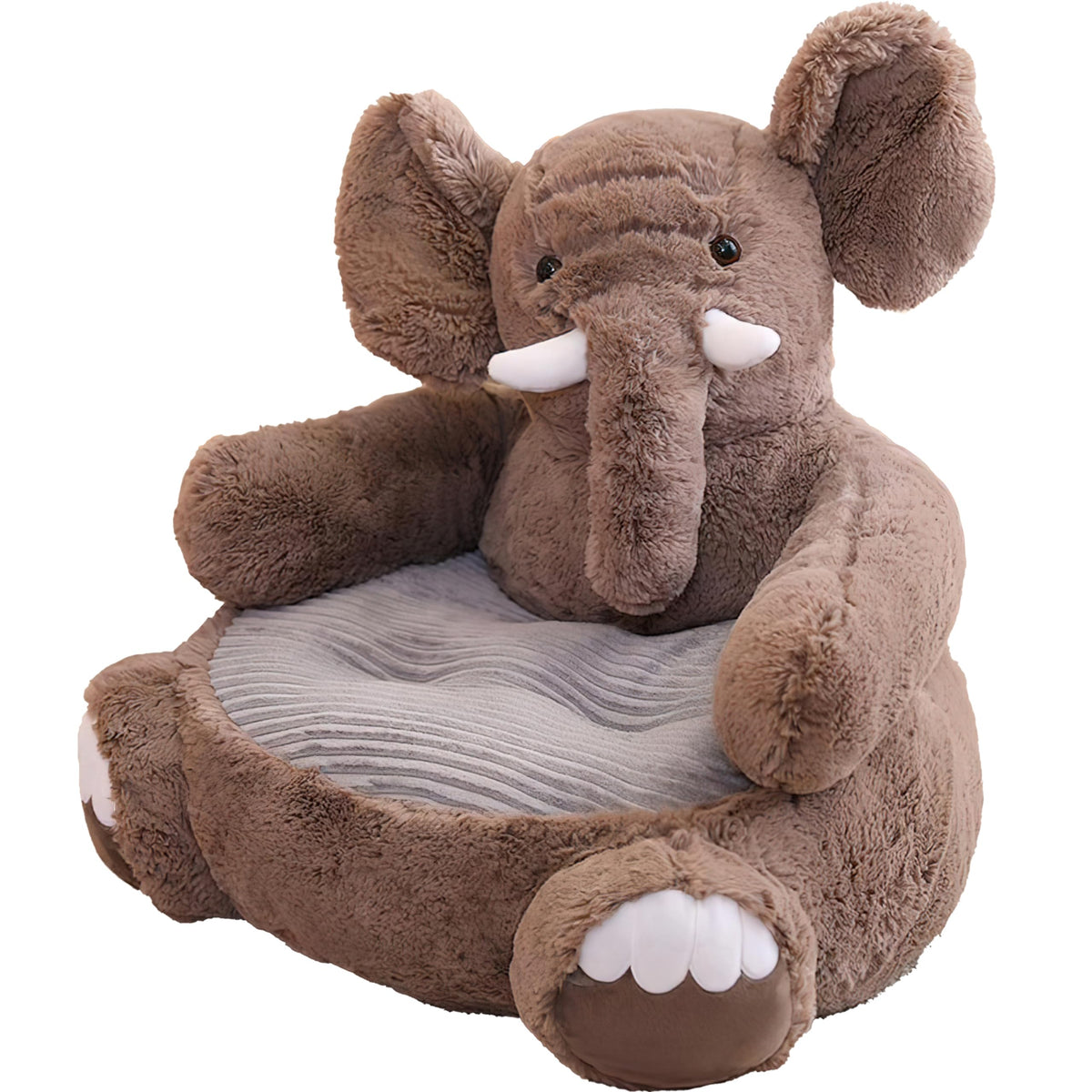 as Comfortable as Bean Bag Chairs for Kids Toddler Couch，as Comfortable as a Rocking Chair Kids Chairs for Toddlers，Removable Filler,Machine Washable(Gray Elephant)