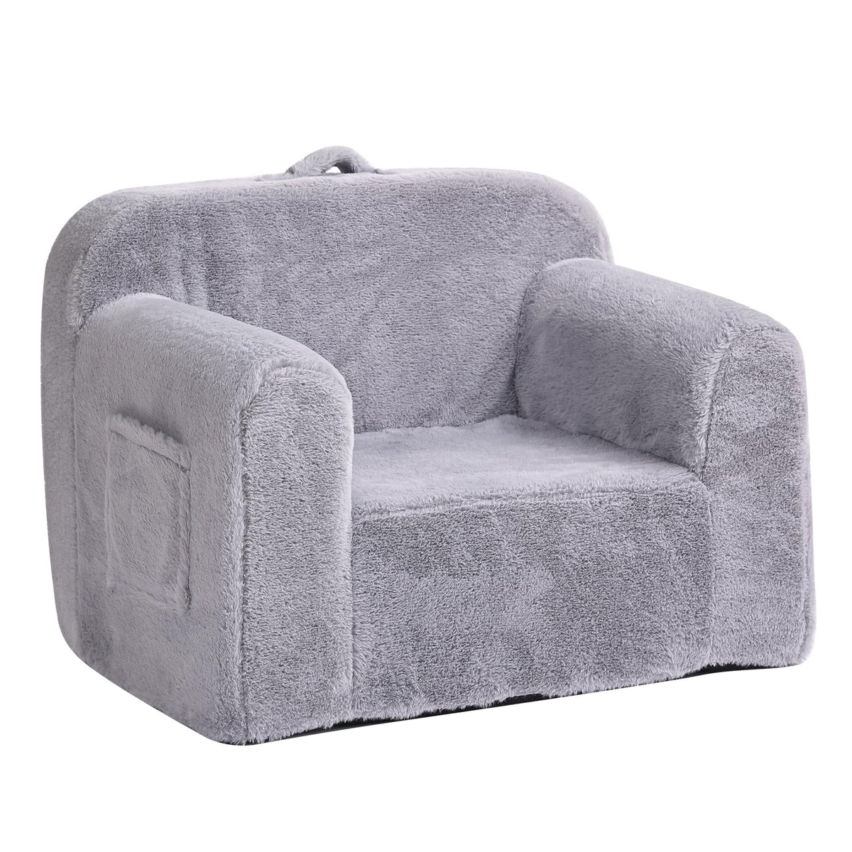 Tiita Kids Sofa, Childrens Couch with Carry Handle, Portable Toddler Foam Sofa Couch, Lightweight Kids Chair for Playroom, Dorm Room, Small Space, Flower