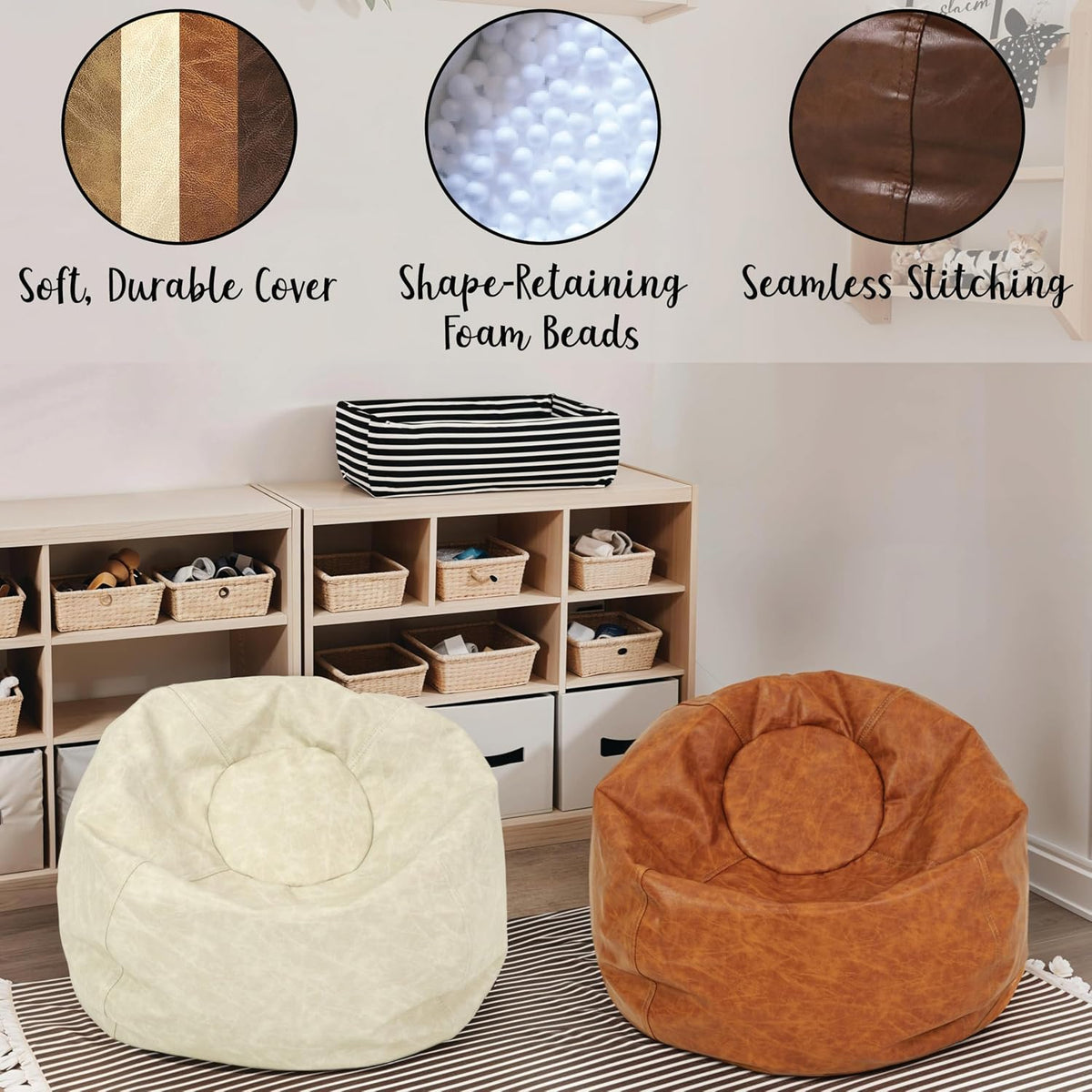 FDP SoftScape Rustic Classic 22" Toddler Bean Bag - Almond, 10476-320