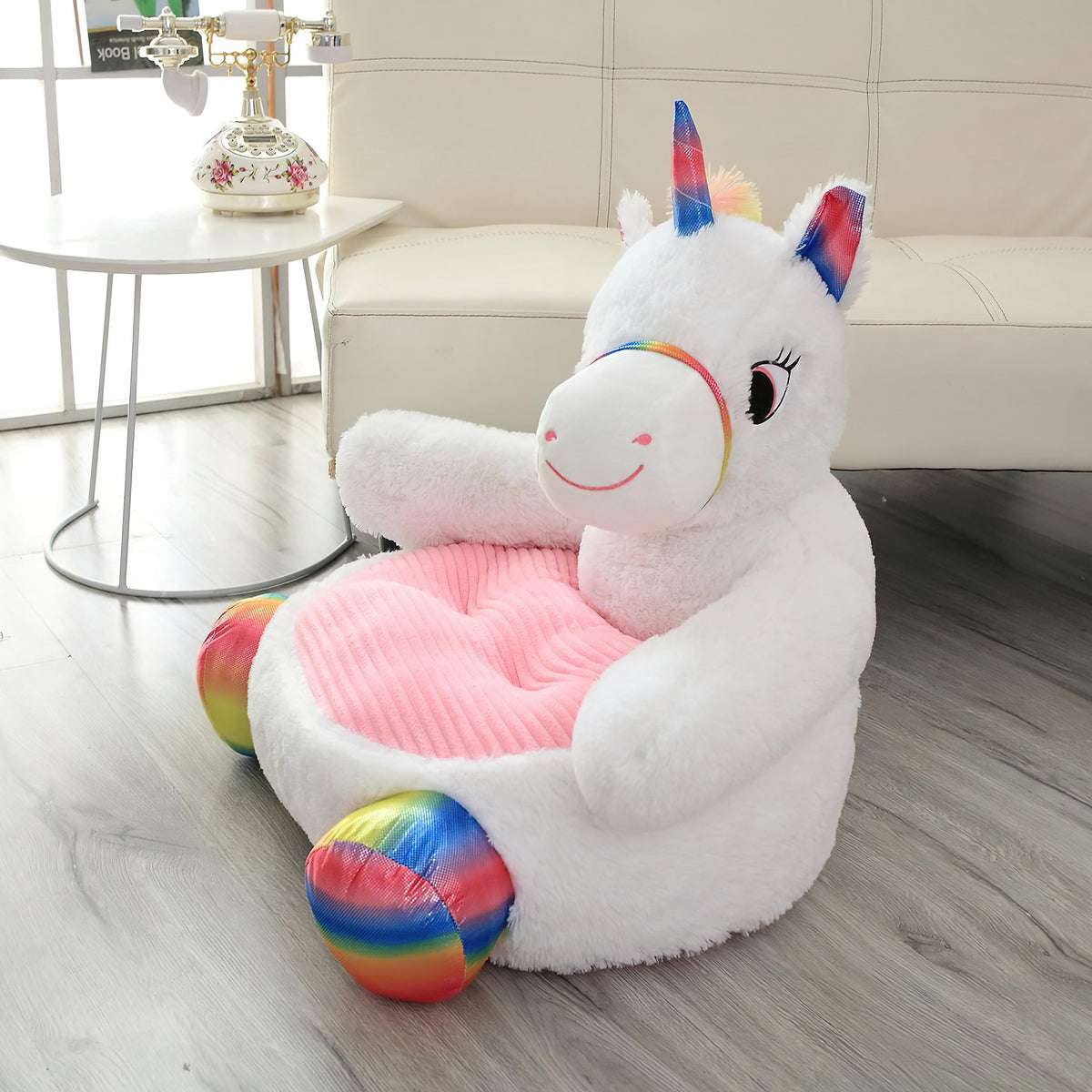 as Comfortable as Bean Bag Chairs，as Comfortable as a Rocking Chair，Removable Filler,Machine Washable(Butterfly Rabbit