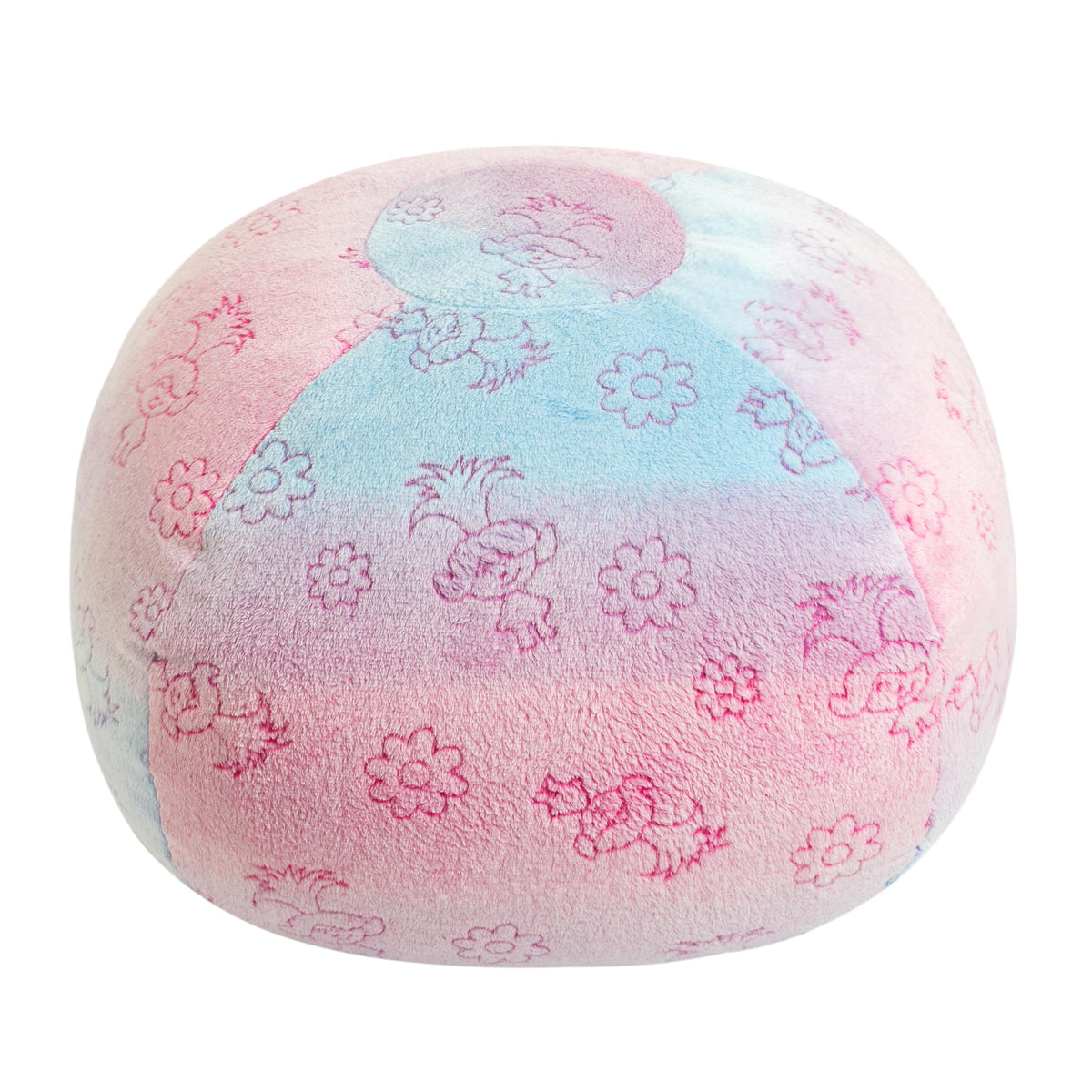 Idea Nuova Nickelodeon JoJo Siwa Embossed Faux Fur Round Bean Bag Chair for Kids,24"x24"x18"