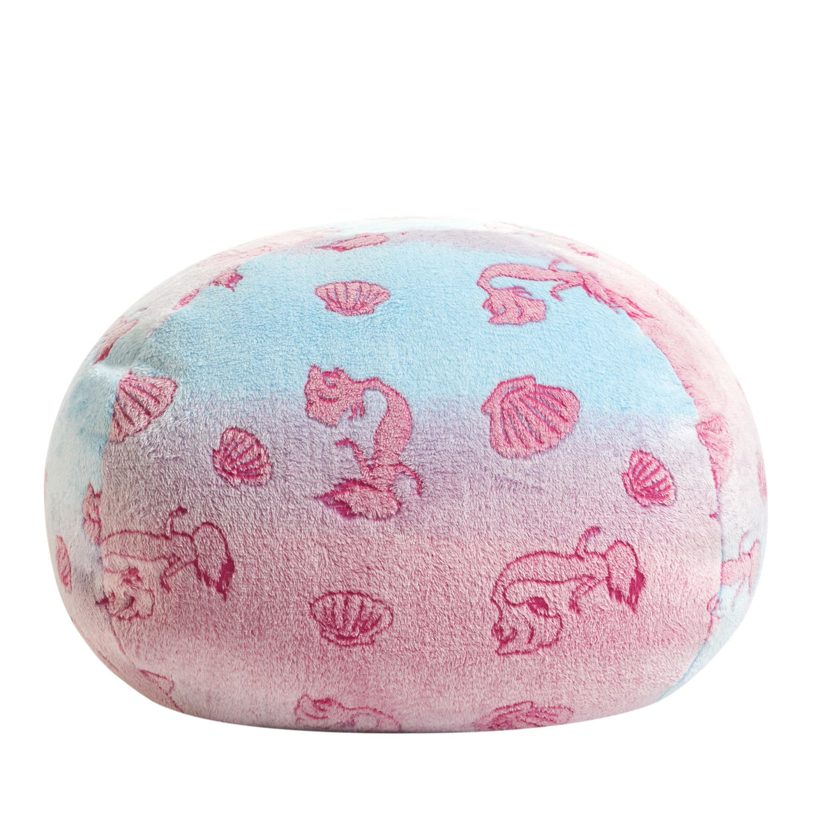 Idea Nuova Nickelodeon JoJo Siwa Embossed Faux Fur Round Bean Bag Chair for Kids,24"x24"x18"