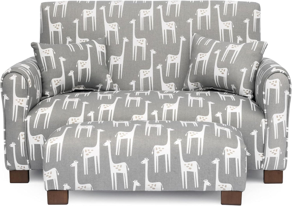 Custom Toddler Sofa Couch with Ottoman and Pillows