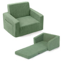 Bubble Ball Comfy Kids Couch, 2-in-1 Foldable Kids Sofa Chair, Green